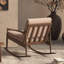 Chaise berçante moderne simple en chêne