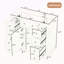 Meuble-lavabo 36 po sans lavabo, base d'armoire seulement, une armoire et six tiroirs-1501814613