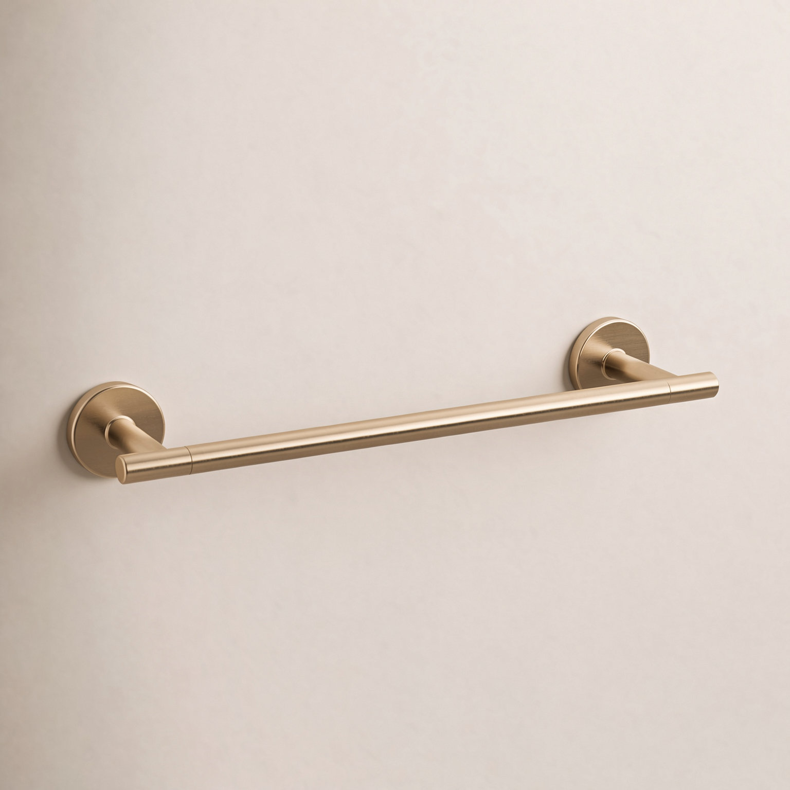 Trinsic 12" Wall-Mounted Towel Bar, Brilliance Champagne Bronze