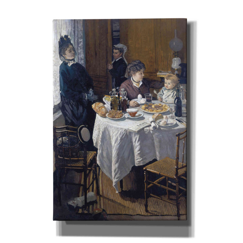 " The Luncheon " by Claude Monet, 18" H x 12" W x 0.75" D