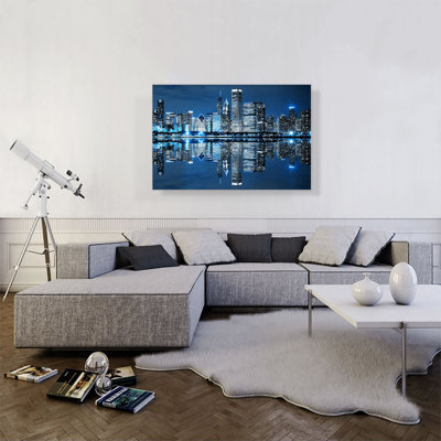 " Blue Chicago Illinois Skyline "