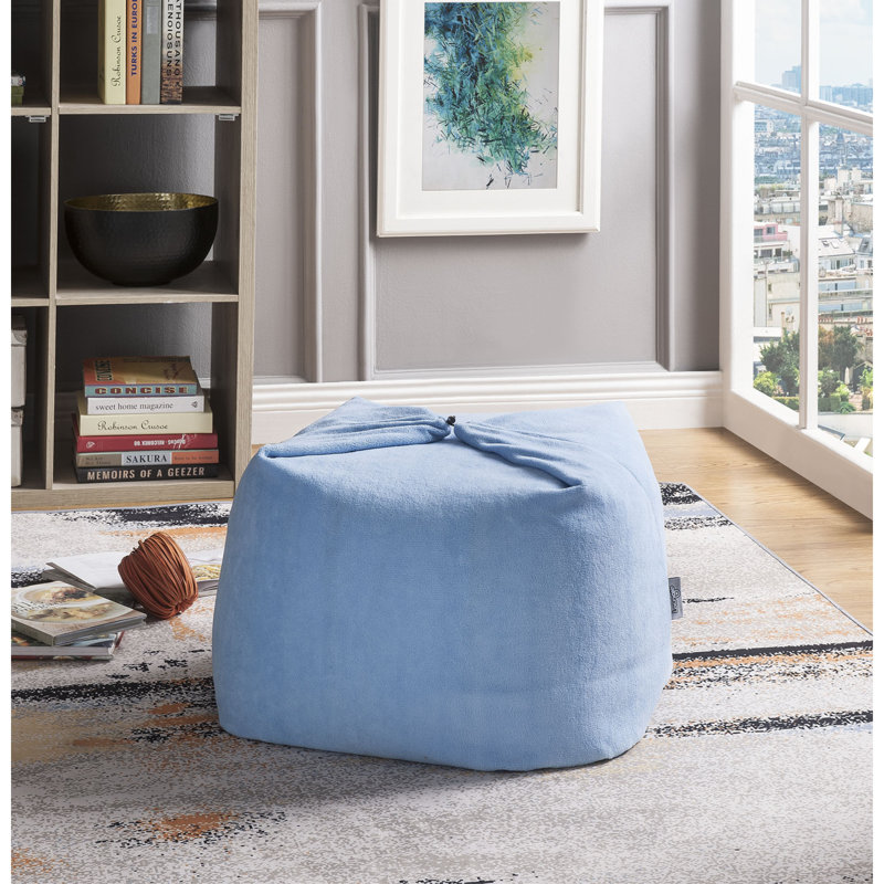 Fauteuil à billes et méridienne standard, Microfibre bleue