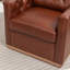 Azib 31'' Wide Genuine Leather Top Grain Leather Swivel Armchair-1411745282