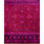 Overdyed Hand-Knotted Wool Modern-Contemporary Purple Area Rug 4' 1" x 6' 1"