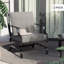 Chaise berçante de patio avec coussins-2117667606