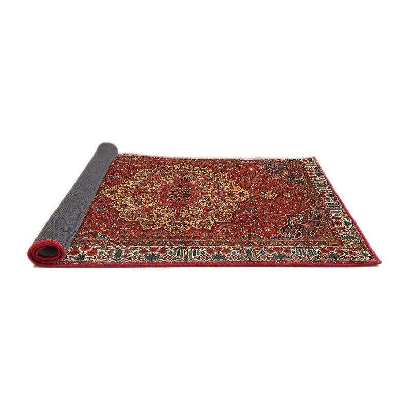 Tapis traditionnel rouge / brun Lapathos, Rectangle 4 pi x 6 pi