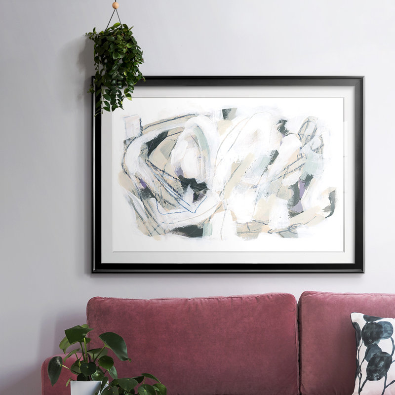 Encadré arctique de l'Arctique Helix II avec cadre biseauté mat et verre, Argent, H 27 po x l 39 po x P 1,5 po