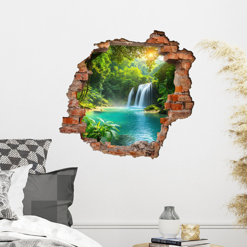 Autocollant mural en PVC imperméable à l'eau pour casser les murs