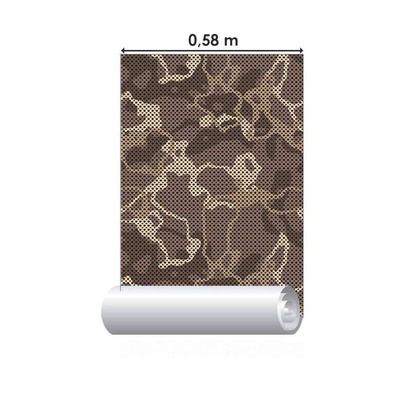 Papier peint adhésif camouflage militaire N016076