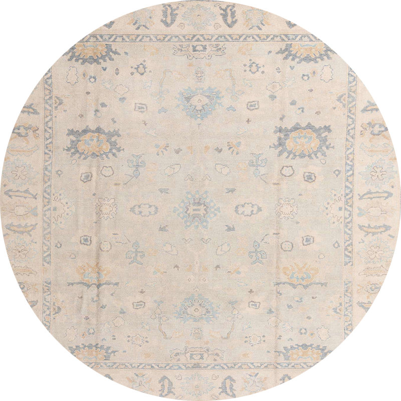 Tapis abstrait moderne 4322, Rond 6 pi