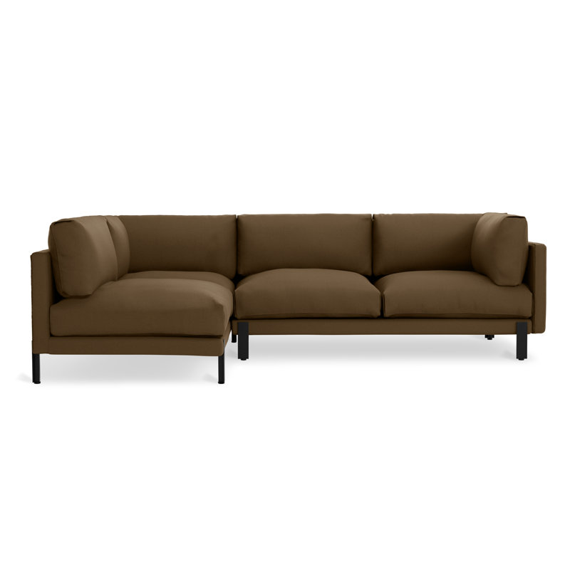 Silverlake XL Sectional - Left Facing, Velvet Cocoa
