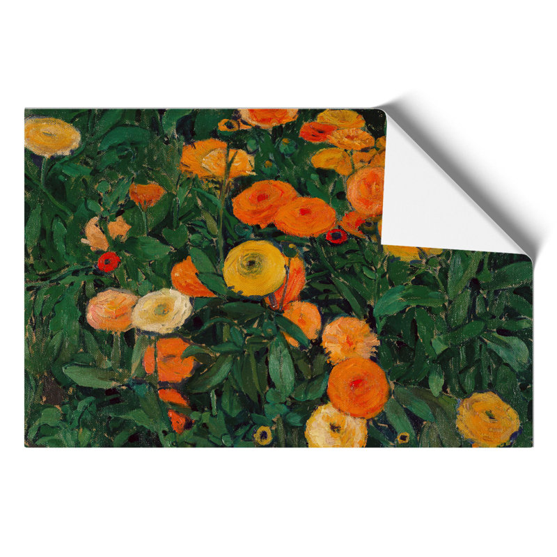 Marigolds 1 Piece Painting, 21cm H x 30cm W x 0.1cm D