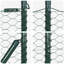 Vidaxl Fence With Posts PVC-Coated Steel-116798125-116798127