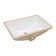21"x15"Undermount Bathroom Sink Rectangle White Ceramic Bathroom Sink Washroom Sink with Overflow
