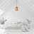 12.75"W 1-Light Okmulgee Rattan and Metal Pendant