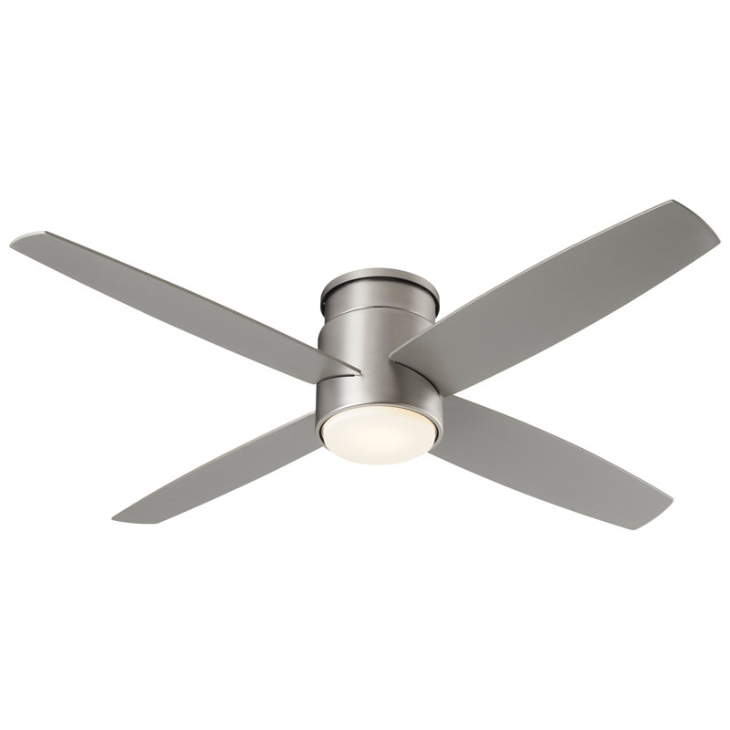 Garyl 52'' Ceiling Fan, Satin Nickel