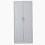 Armoire de rangement en métal robuste avec système de verrouillage, tablettes réglables et conception anti-basculement pour le garage, le bureau et la salle de classe