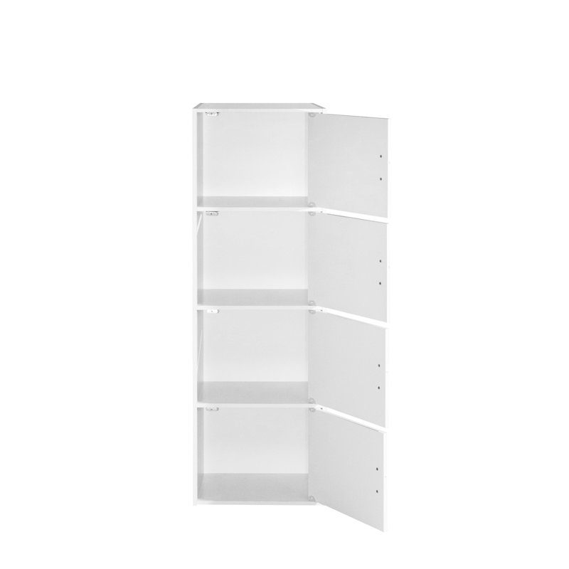 Bibliothèque blanche Latitude Run® à 4 tablettes et 4 portes, Blanc, (4 tablettes) H 47,4 po x l 15,9 po x P 11,8 po