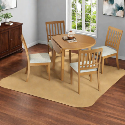 Space-saving Dining Table Sets With Upholstered Chairs, Light Brown Wood, For Modern Dining Areas