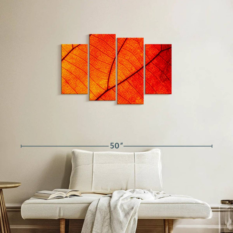 Harnek Autumn Leaf Venation, H 22 po x l 36 po