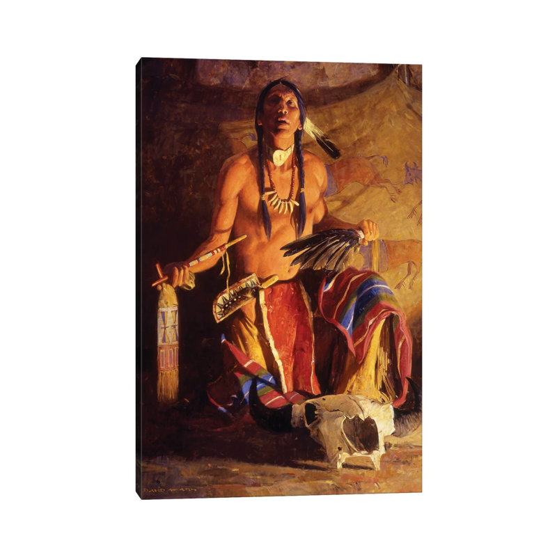 Song Of The Buffalo By David Mann - Wrapped Canvas Graphic Art by David Mann - Wrapped Canvas Print