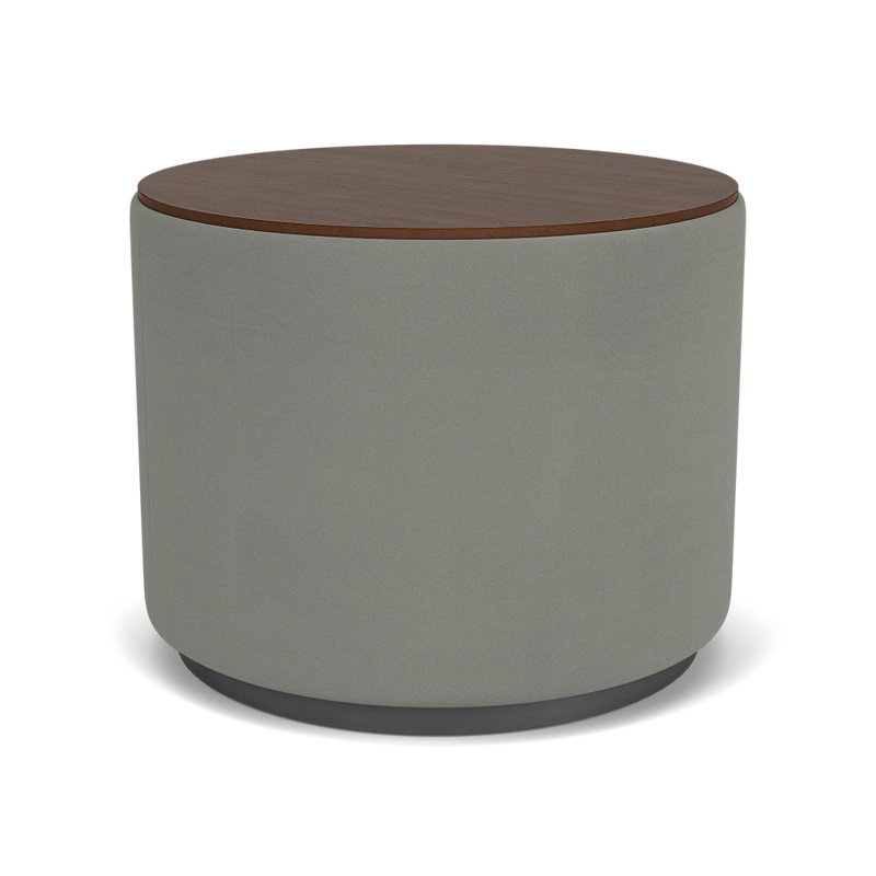 Table de réception avec plateau en stratifié Darsey, Noyer Riftwood, 16", Gris anthracite; colombe Patriot Plus