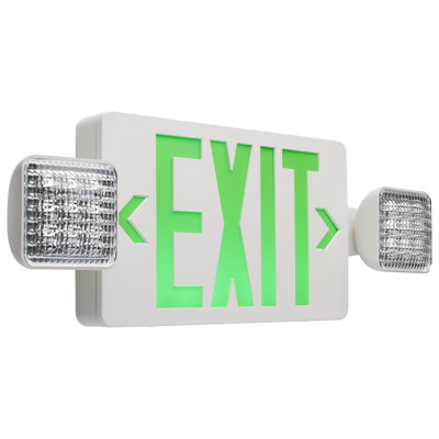Combinaison de enseigne de sortie rouge / lumière de secours 90min Ni-Cad secours simple / double face compatible