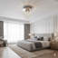 Plafonnier encastré en cristal 3 lumières Transitional-367954126