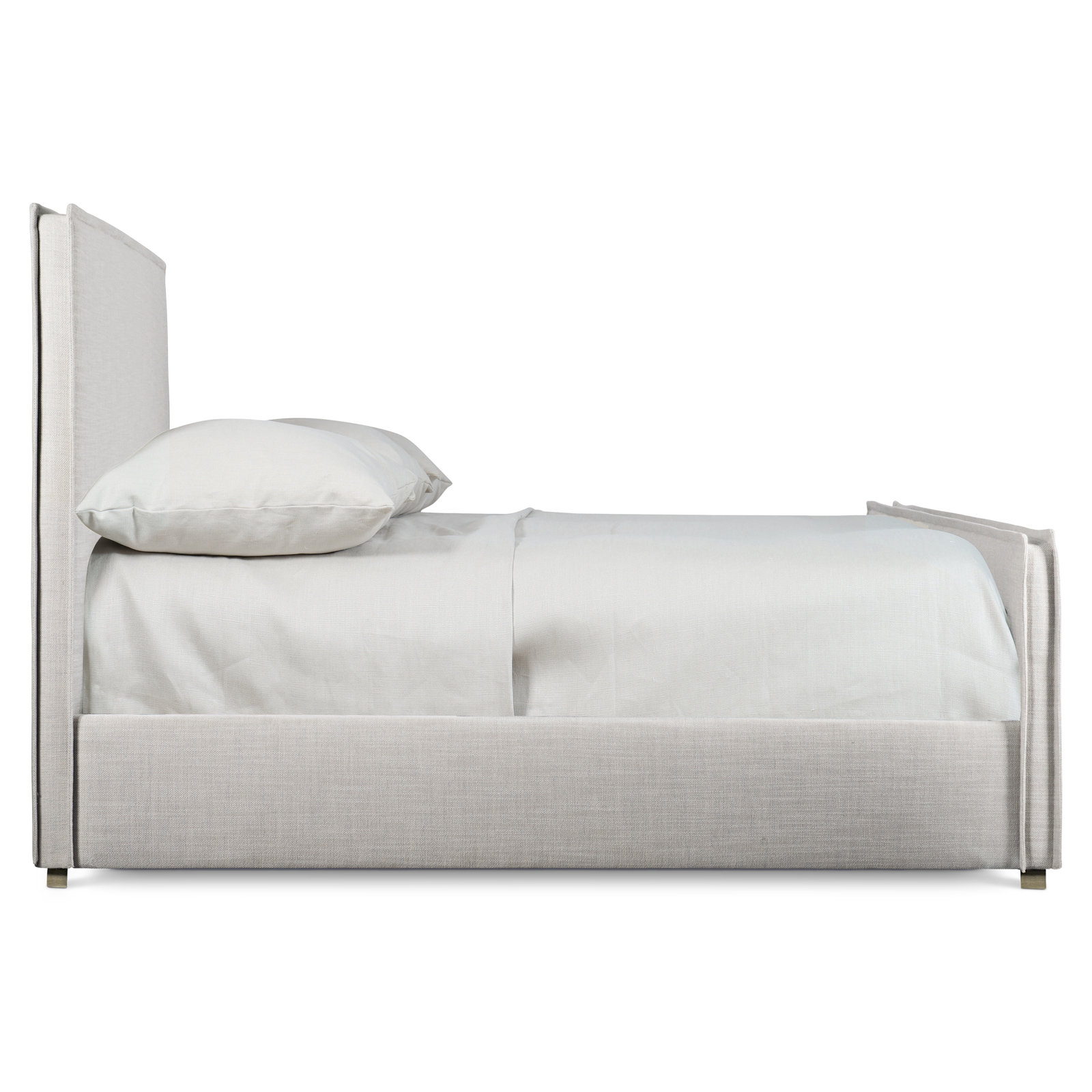 Sawyer Upholstered Panel Bed, King, Greige