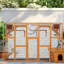 Maison d'extérieur pour chat avec boîte extérieure et plus d'espace