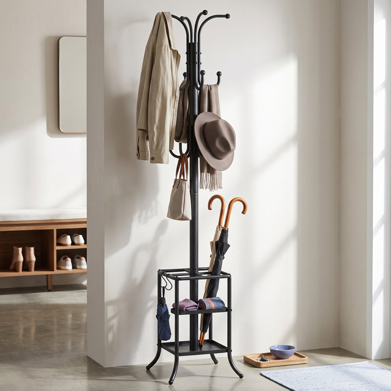 Portemanteau autoportant avec porte-parapluie