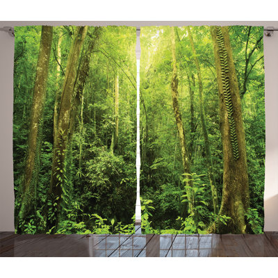 Croman Semi Sheer Curtain Pair