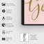 «Typographie and Quotes a Girl with Goals Blush Script Empowered Women Quotes and Sayings», reproduction d'art graphique sur toile-202763925-202763930