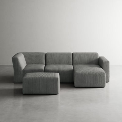 4 Seater Corduroy Seating Component