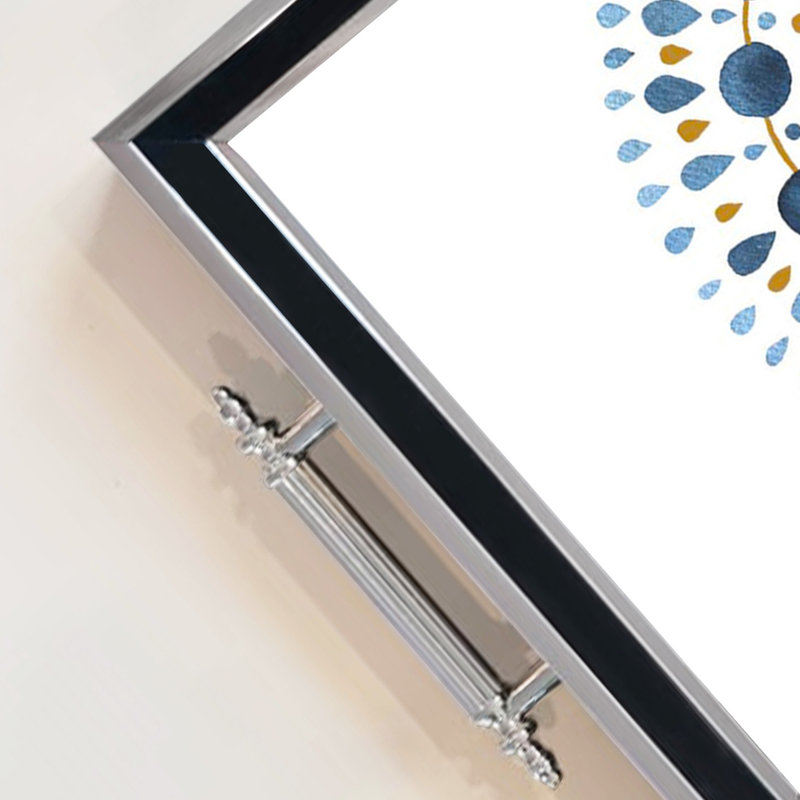 Élégant plateau en verre de 19,7 po x 11,4 po x 1,4 po | Fabrication 100% verre durable | Facile à nettoyer avec un chiffon humide | Idéal pour le service, la présentation décorative et l'organisation | Ajout élégant à la décoration intérieure