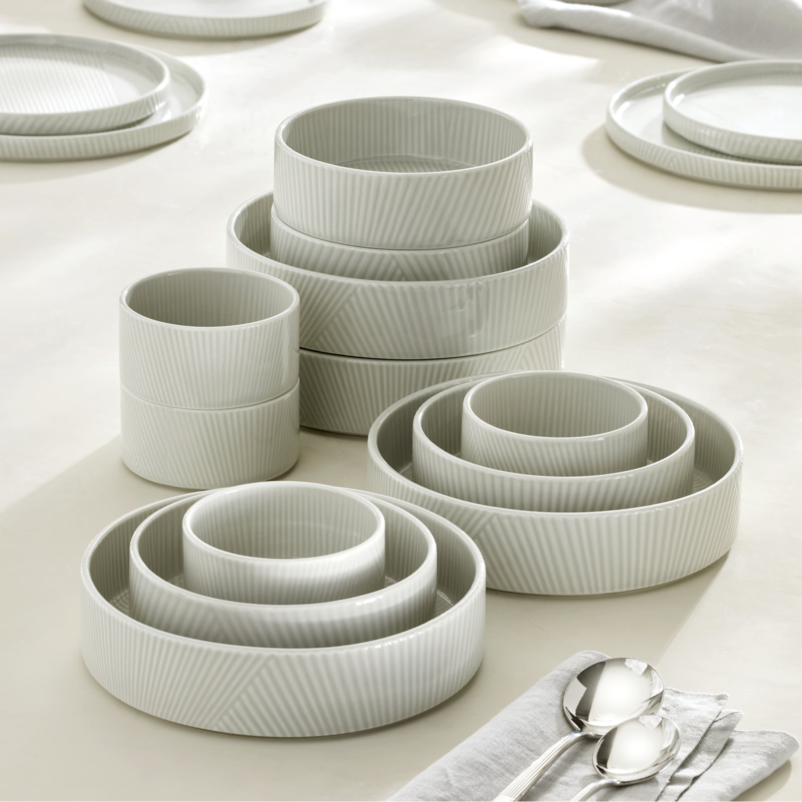 Porcelain Dinnerware Set, White
