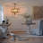 Chandelier  - 3  - Light Wood Drum, Hanging Light Fixture With Adjustable Chain Function