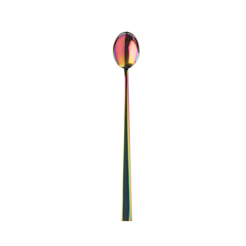 Linea Stainless Steel Iced Beverage Spoon, Rainbow