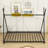 Twin Size Metal Platform Bed with Triangle Structure-1975123140