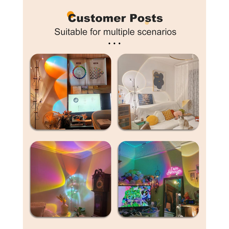 Baigh LED Projector Floor Lamp