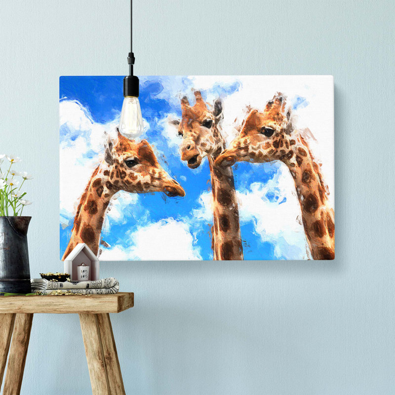 Three Giraffes - Wrapped Canvas, 50.8 cm H x 76.2 cm W