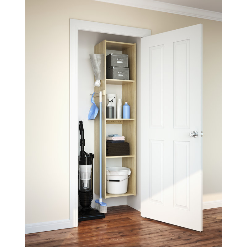 15" W Closet System Starter Kit, Honey Blonde