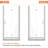 34 in.W x 72 in.H Bifold Frameless Glass Shower Door 1/4 in. Fold Glass Pivot Swing Shower Door-100913846