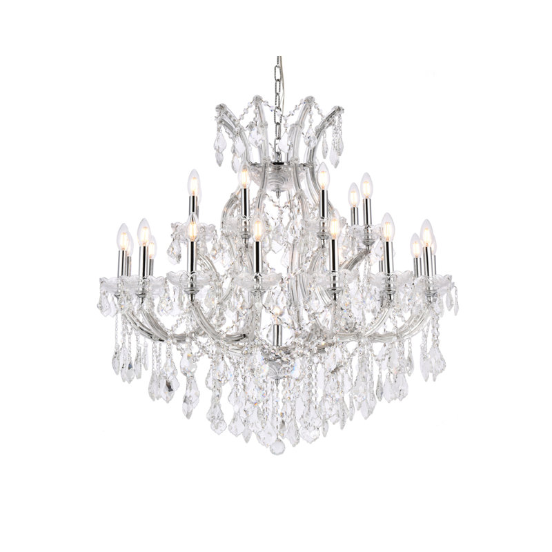 Stockard 24 - Light Chandelier, Royal Cut, Chrome, Crystal (Clear)