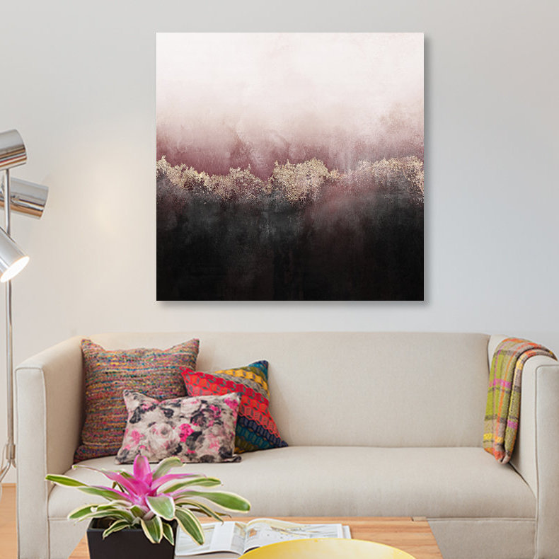 «Sky», reproduction sur toile, H 12 po x l 12 po x P 0,75 po, Pas de tapis, Toile tendue