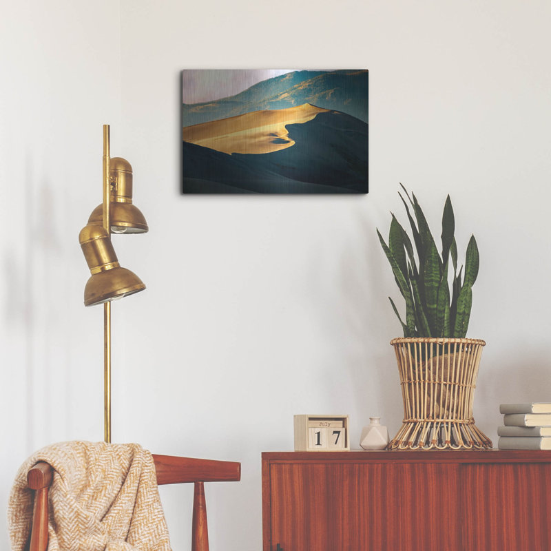Mur en métal Millwood Pines «Great Sand Dunes» par Rick Berk, H 16 po x l 24 po