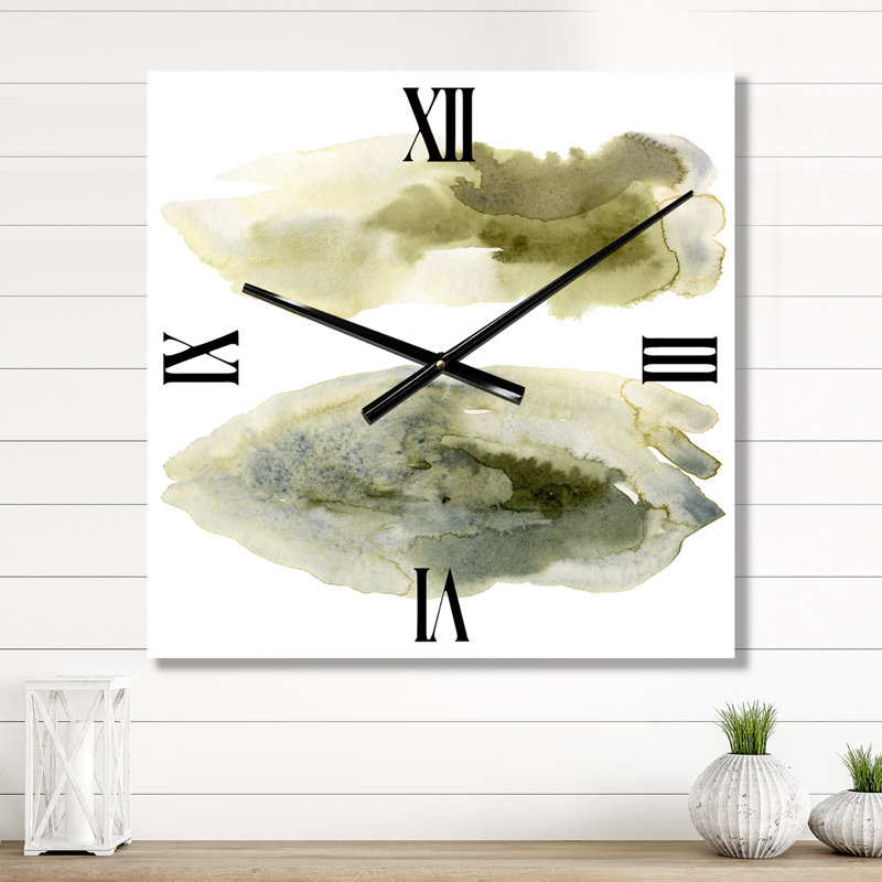 Horloge murale abstrait nuages I, Moyen