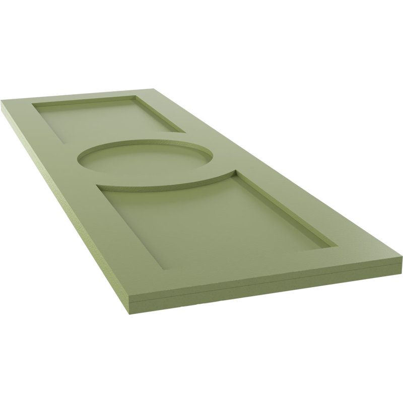 Volets en PVC True Fit, 18", Vert mousse, 53"