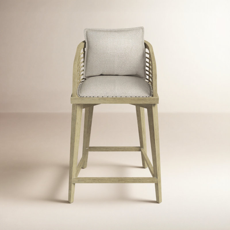 Sundance Barrel Back Swivel Counter Stool, Driftwood