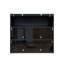 Armoire de rangement à chaussures en verre noir-1675087521